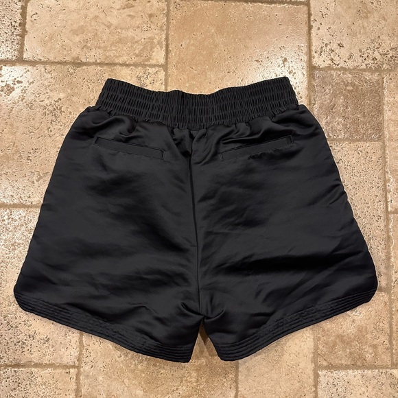 Saint Michael Black Sting Float Satin Boxing Shorts - Picture 5 of 9